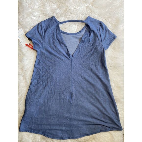 California Moon Rise M Nomad Art House Blue Dress - Picture 2 of 6